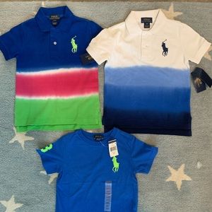 2 polos 1 t shirt polo size 3t